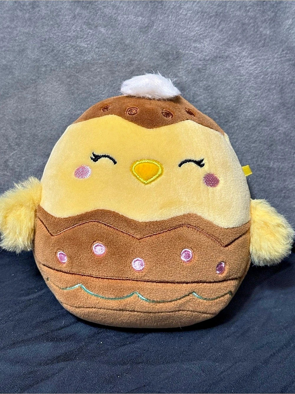 Squishmallows Todd the Chicken in Chocolate Egg Brown & Yellow Plush Toy